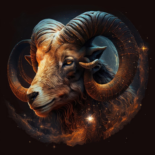 Premium AI Image | Zodiac sign Aries. Zodiac signs, Astrological ...