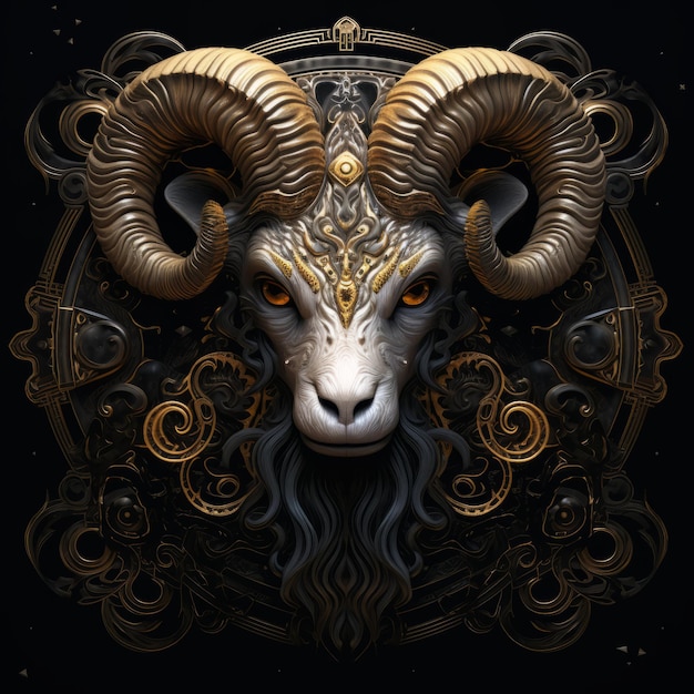 Premium AI Image | The Zodiac Sign of Aries