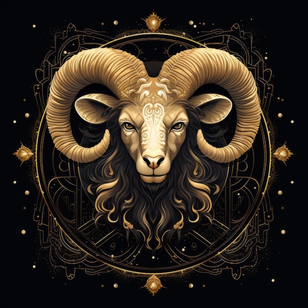 Premium AI Image | The Zodiac Sign of Aries