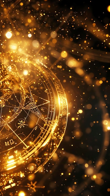 Zodiac sign background fantasy gold colors shining glow ar 916 v 6 Job ID 07760f3ddd964bf6a9effb69a29c257c