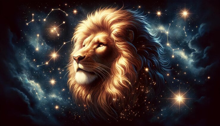 Photo zodiac sign leo illustration