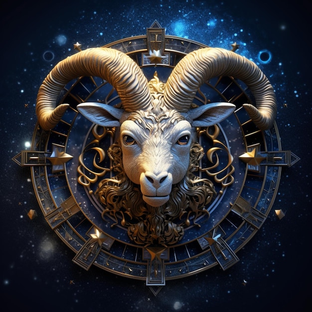 Photo zodiac symbol in capricorn