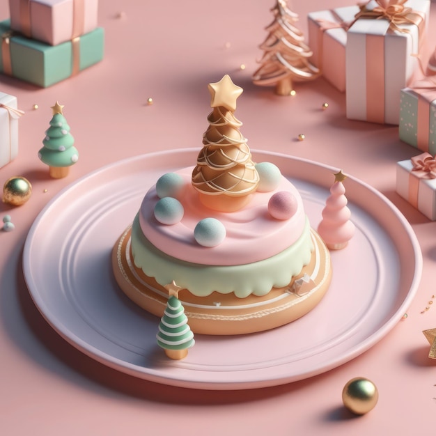 Zoet 3D Christmas Delight pastelbord