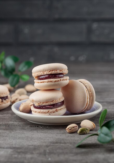 Zoet dessert Bitterkoekjes met pistachenoten