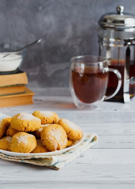 Zoet koekje maïsmeel koekje