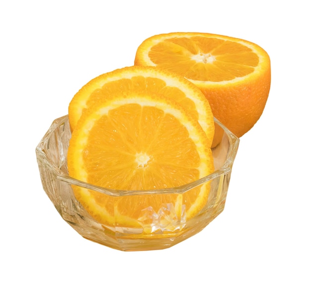 Zoet vers oranje fruit geïsoleerd op witte of transparante achtergrond