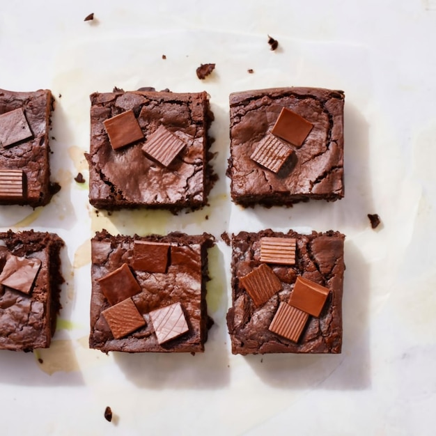 Zoete aardappelbrownies