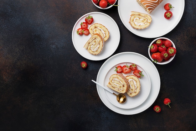 Zoete broodjescake met wit koekje