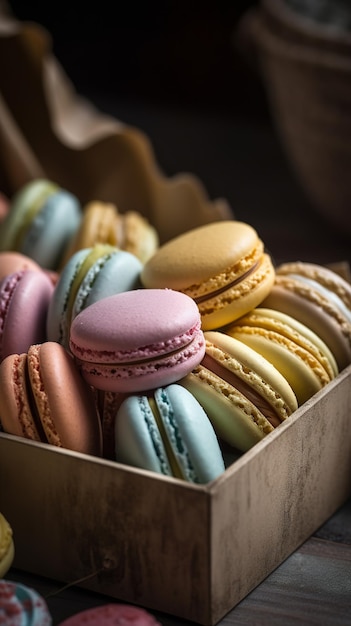 Zoete en kleurrijke macarons