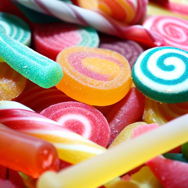 Foto zoete jelly lolly