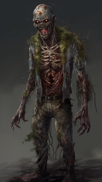 Foto l'arte degli zombi degli zombi