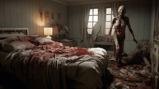 Игра в спальне зомби "Выживай во время вторжения неживых мертвецов"