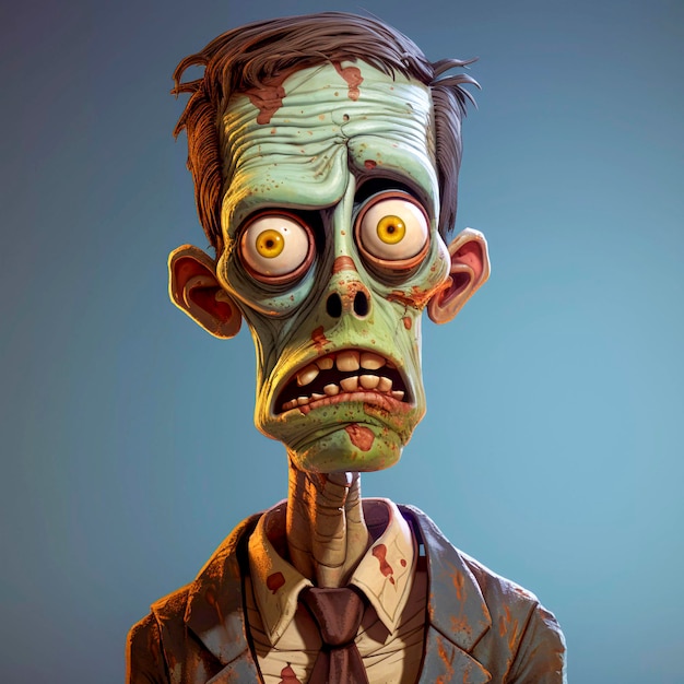 Zombie Comic Character Avatar of the Undead Generative AI