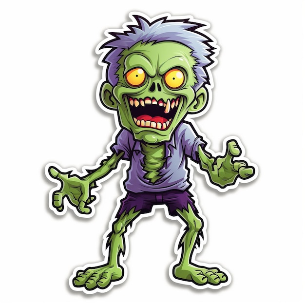 Zombie Decal Sticker Halloween Monsters geïnspireerd door David Nordahl