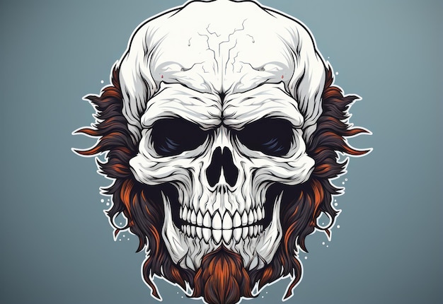 Photo zombie_head_illustration_design
