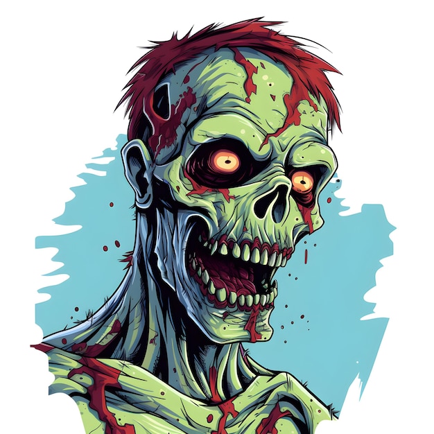 Photo zombie illustration isolated on white