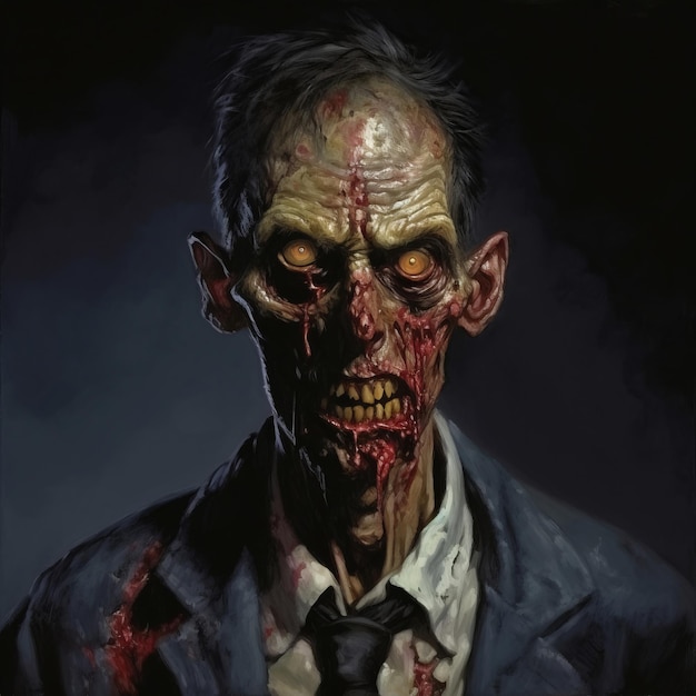 Zombie monster visual photo album full of horror vibes and apocalypse moments