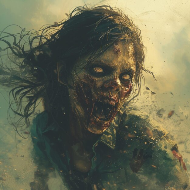 Photo zombie monster visual photo album full of horror vibes and apocalypse moments