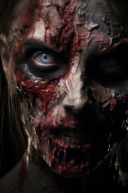 Zombie monster visuele foto album vol horror vibes en apocalyps momenten