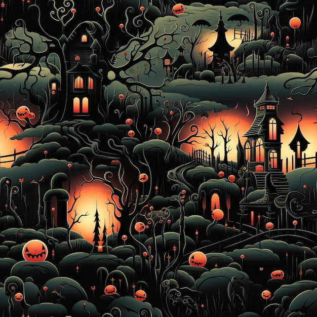 A Zombie pattern illustration