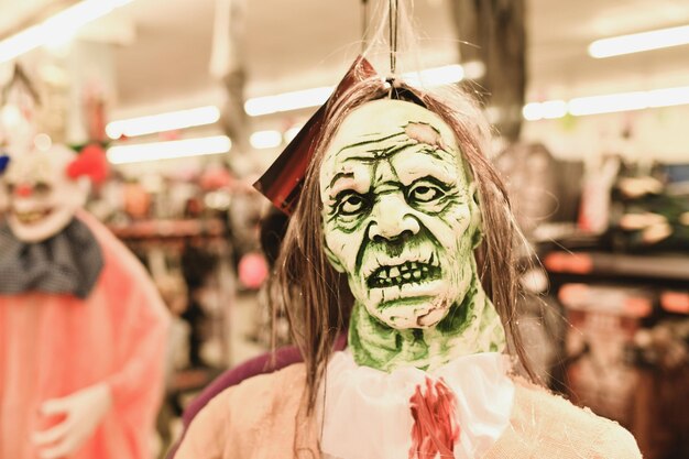 Zombie in a shop Halloween Costume Store