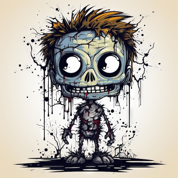 Zombieën een ontwerp van de illustratiekunst