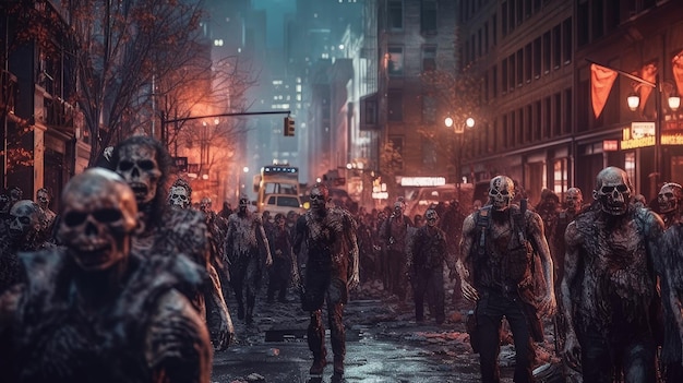 Zombies on the street Generative AI