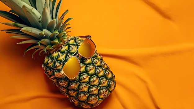 zomer Een ananas zonnebril dragen