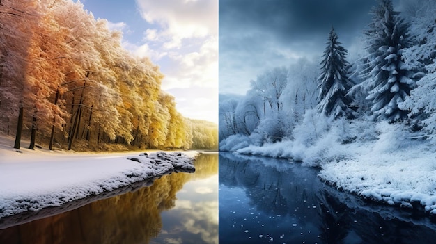 zomer en winter
