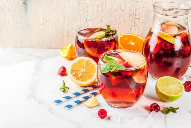 Zomer koude sangria