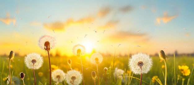 Zomer natuurlijke achtergrond met geel