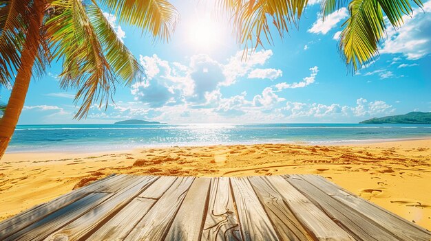 Zomer panoramisch landschap natuur van tropisch strand