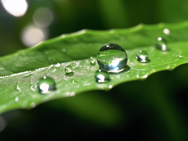 Zomer Versheid Macro Dauwdruppels