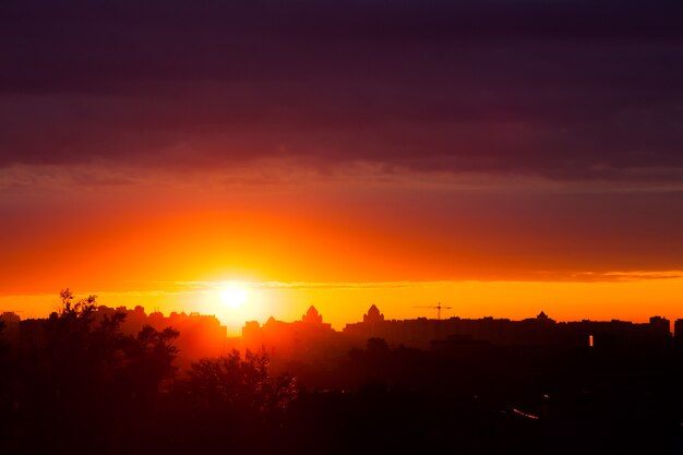 Zomer zonsondergang