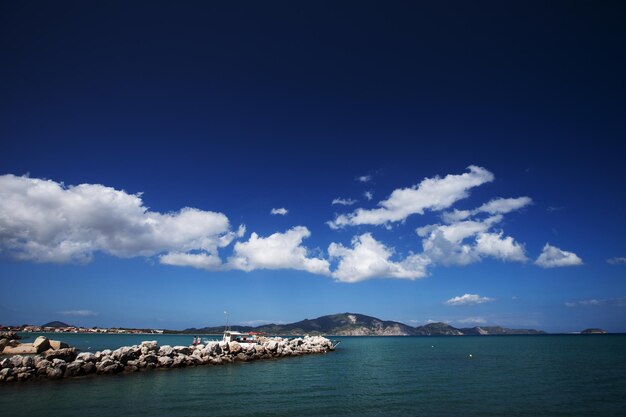 Zomerdag Griekenland Zakynthos eiland zee lucht vakantie