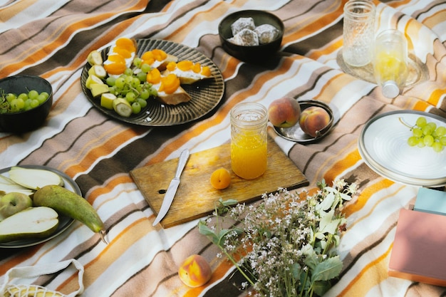 Zomerpicknick buitenactiviteiten