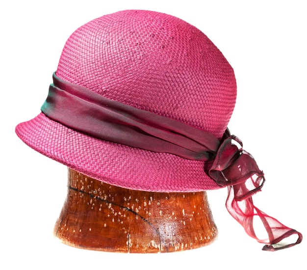 Foto zomers stroroze hoed