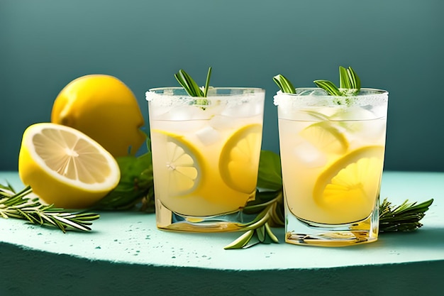Zomerse verfrissende limonadedrank