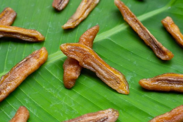 Zongedroogde banaan Fruitsnack