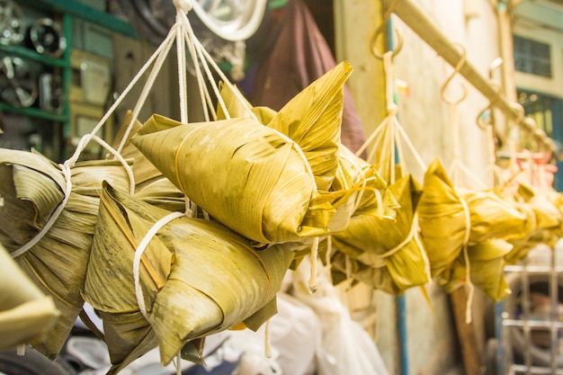 Zongzi Chinese Rijstbollen.