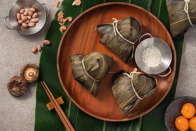 Zongzi Rijstknoedel voor Duanwu Dragon Boat Festival-eten