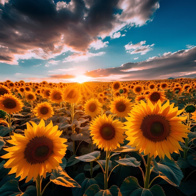 zonnebloem veld dslr afbeeldingen behang