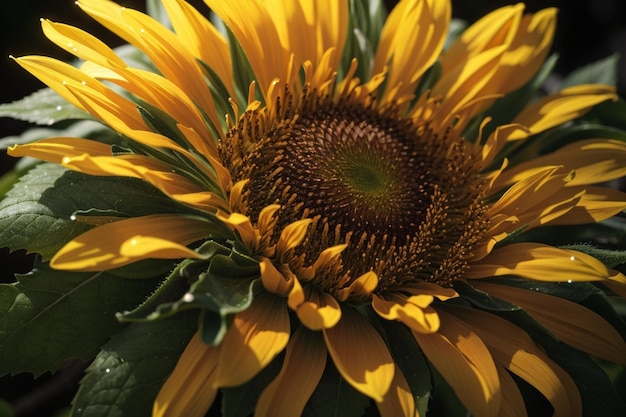 Zonnebloemmagie CloseUp Bloemen