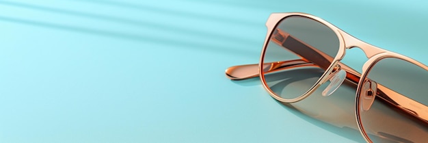 Zonnebril met bruine bril op een geïsoleerde achtergrond 3D-illustratie