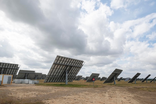 Zonnecel boerderij elektriciteitscentrale eco-technologie