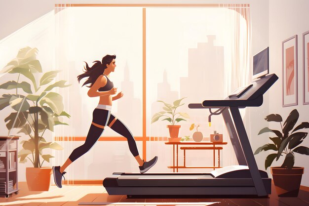 Zonnelicht Cardio Comfort Indoor Running met een Metropolitan Outlook