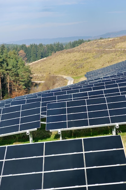 zonnepaneel hernieuwbare eco energieveld