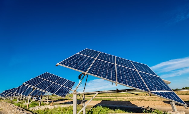 Zonnepaneelenergie van de zon