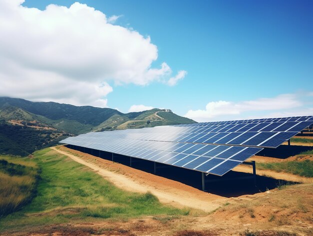 Zonnepanelen in het veld