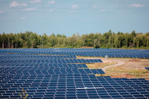 Zonnepanelen in luchtfoto